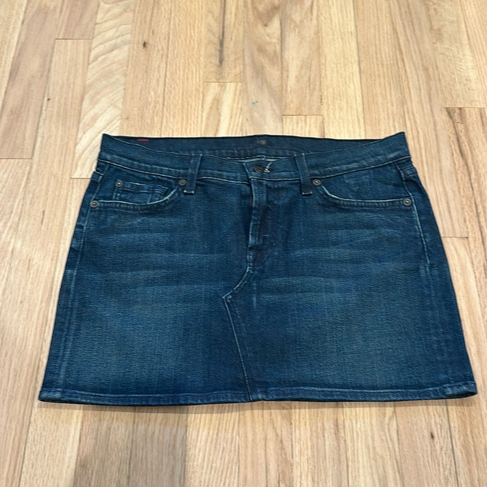 7 for All Mankind Denim Mini Skirt Size 30